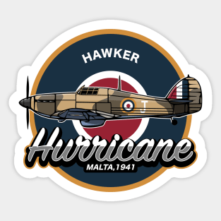 Hawker Hurricane Malta Sticker